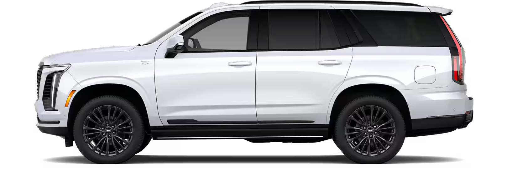 White 2026 Cadillac Escalade side view jellybean