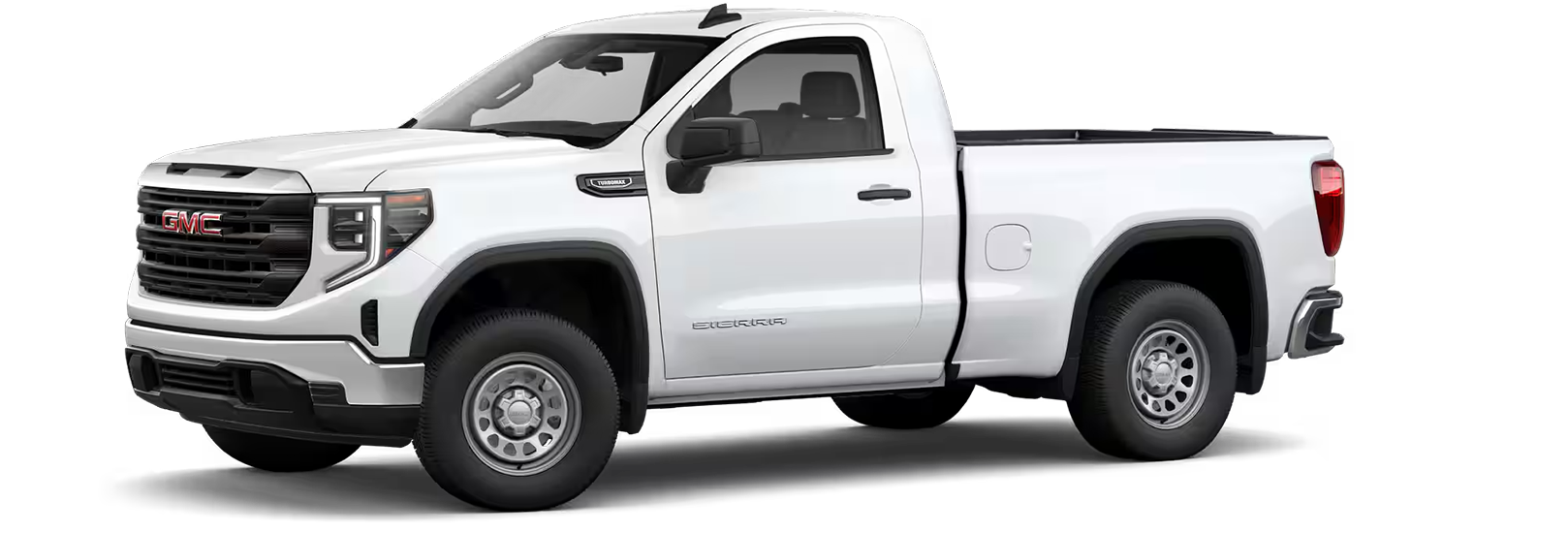White 2026 GMC Sierra 1500 side view jellybean