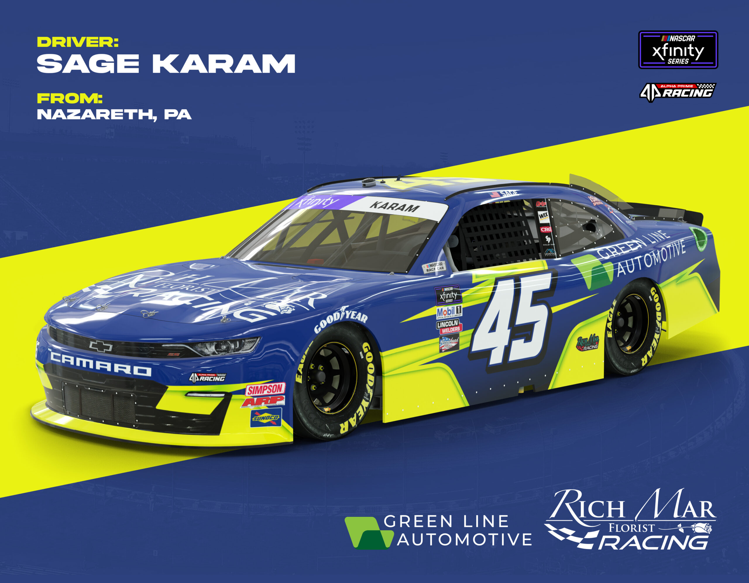 Sage Karam Racecar