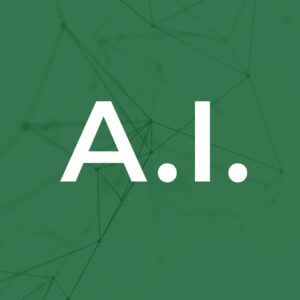 AI on Green Background - AI for Paid Search