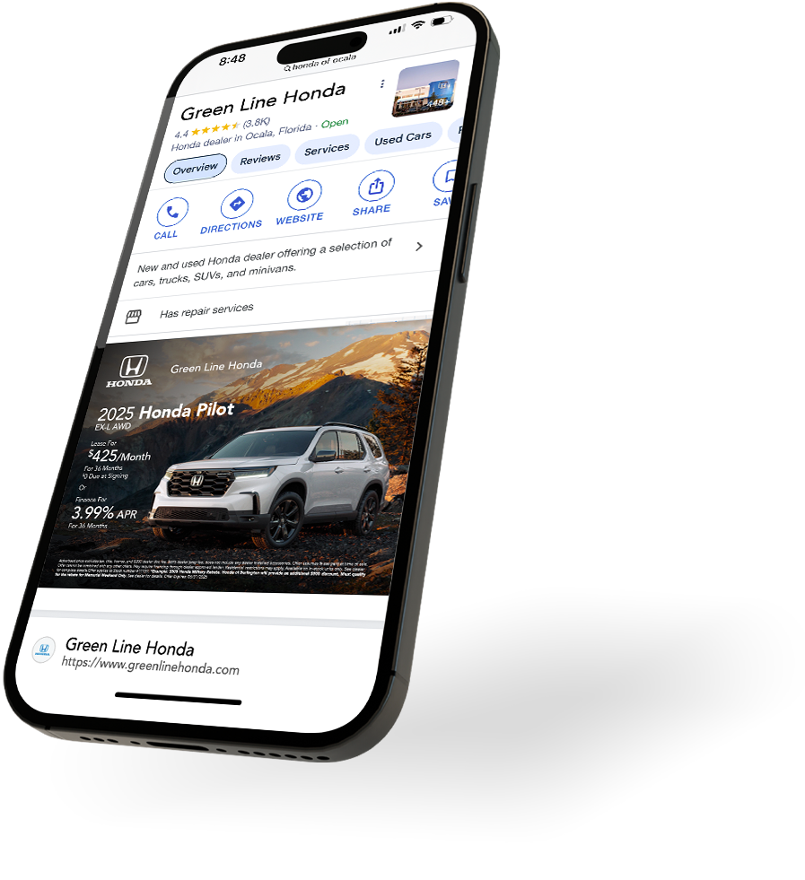 Iphone google page