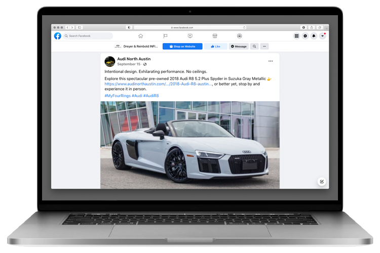 Automotive Organic Social Media Post